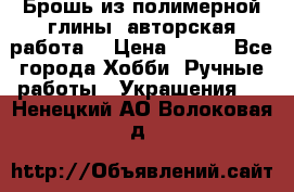 Брошь из полимерной глины, авторская работа. › Цена ­ 900 - Все города Хобби. Ручные работы » Украшения   . Ненецкий АО,Волоковая д.